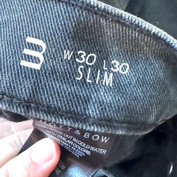 Mott & Bow Skinny Stone Jeans - Gray - Picture 3 of 5